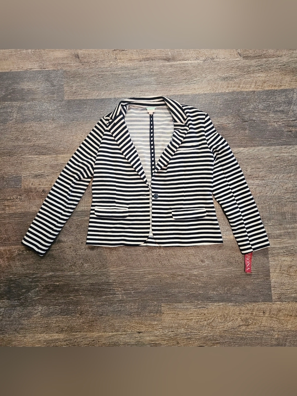 Merona Short Blazer Stripe Women XL